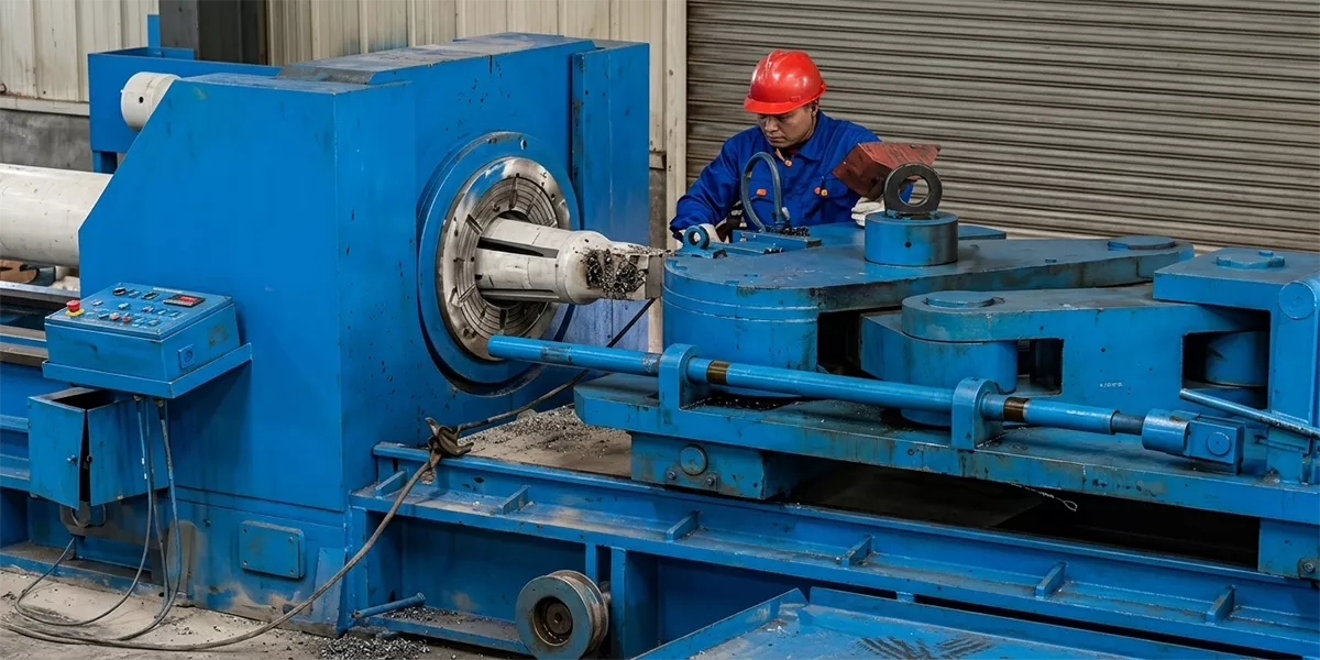 Cold drawing bench feeder machine used in seamless pipe production line