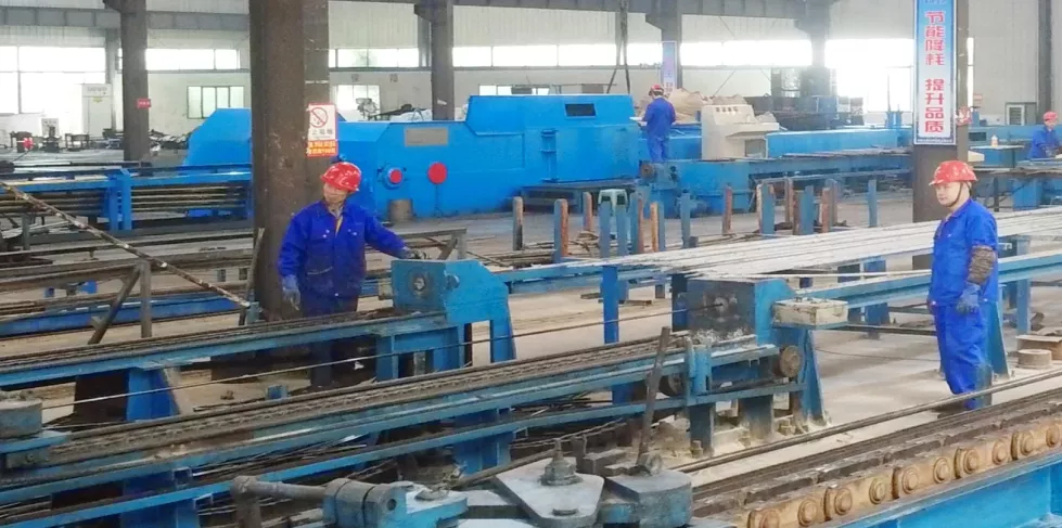 Seamless tube manufacturing workshop with industrial pipe processing equipment